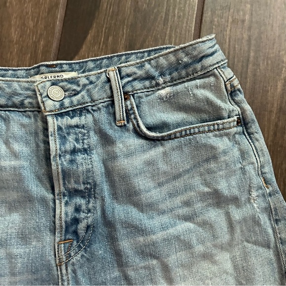 GRLFRND Helena Denim Cut Off Shorts in Tainted Love Sz 27 - Picture 5 of 10